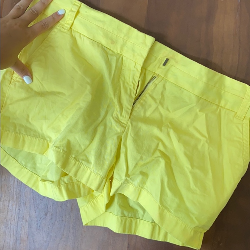 J. Crew yellow shorts
